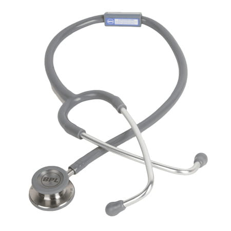 Bpl Medical Technologies St-06 Stainless Steel Dual Premium Adult Chest Piece Stethoscope - Grey