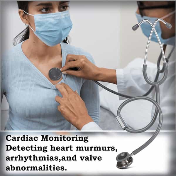 Bpl Medical Technologies St-06 Stainless Steel Dual Premium Adult Chest Piece Stethoscope - Grey