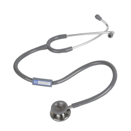Bpl Medical Technologies St-06 Stainless Steel Dual Premium Adult Chest Piece Stethoscope - Grey