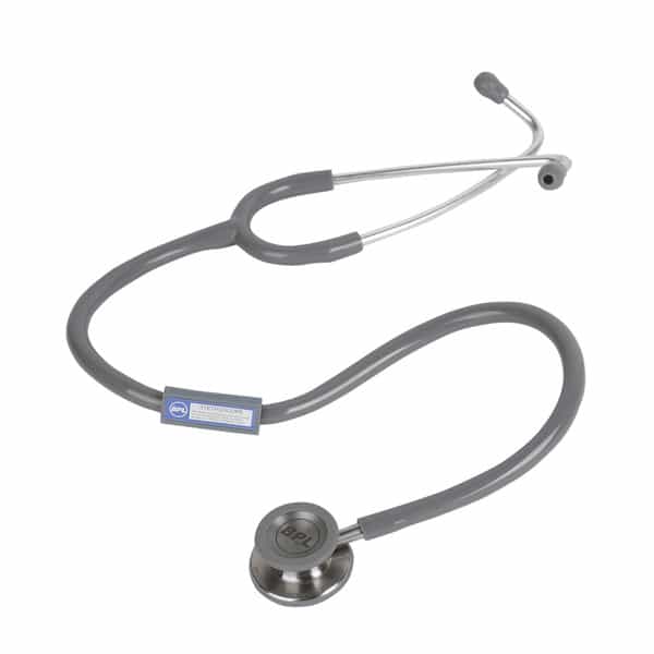 Bpl Medical Technologies St-06 Stainless Steel Dual Premium Adult Chest Piece Stethoscope - Grey