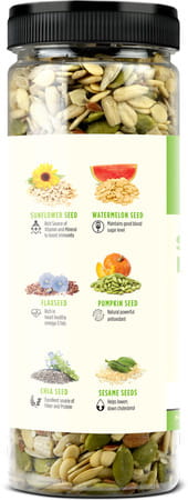 Liveasy Foods Healthy Seed Mix - Blend Of 6 Fibre Rich Healthy Seeds - 200 Gms