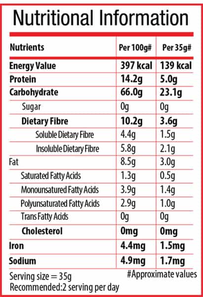 Bagrrys Oats 1500 Gm Pouch