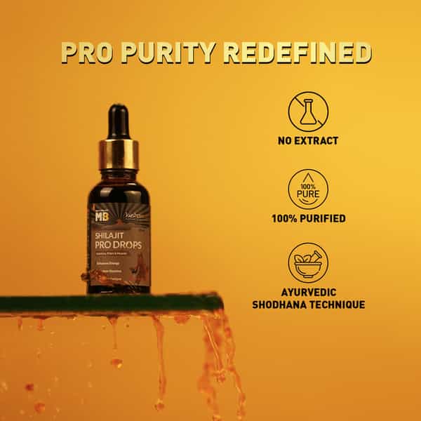 Koshaveda Shilajit Pro Drops By Muscleblaze | Shilajit Original With Gokshura - 30 Ml (Pack Of 2)