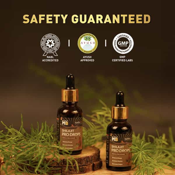 Koshaveda Shilajit Pro Drops By Muscleblaze | Shilajit Original With Gokshura - 30 Ml (Pack Of 2)