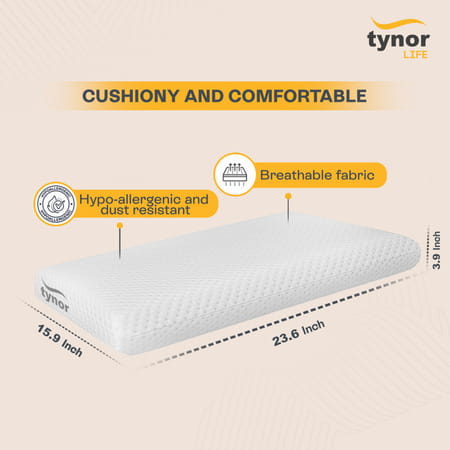 Tynor Elite Ortho Memory Pillow White Firm Universal 1 Unit