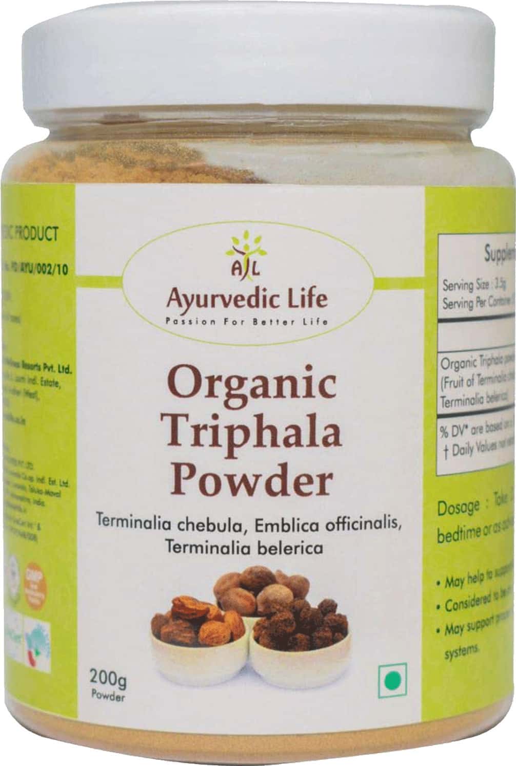 Buy ALAYURVEDIC LIFE ORGANIC TRIPHALA POWDER 200 GMS PACK OF 4 Online