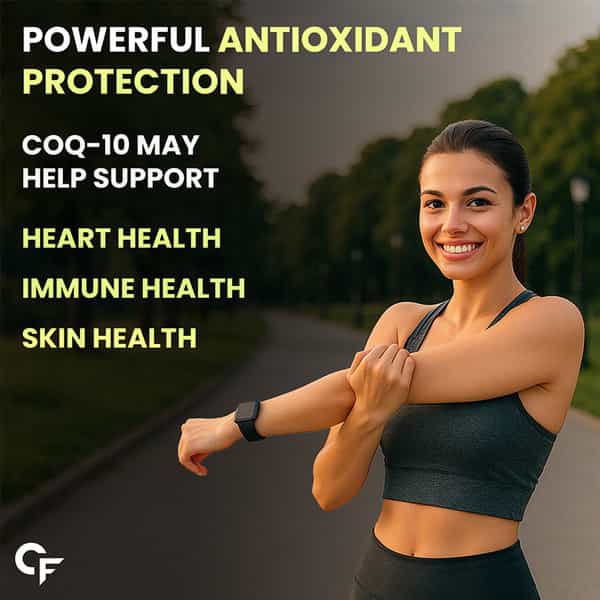 Carbamide Forte Coenzyme Q10 | Selenium 40Mcg | Support Heart And Vascular Health - 30 Capsule