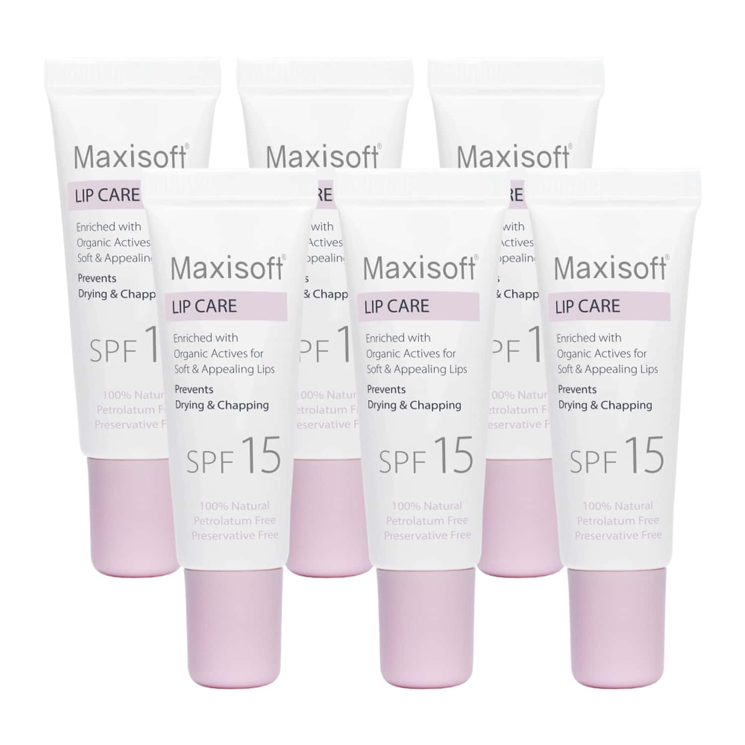 Maxisoft Lip Care Spf 15 | Drying & Chapping | 10 Gm | Pack Of 6