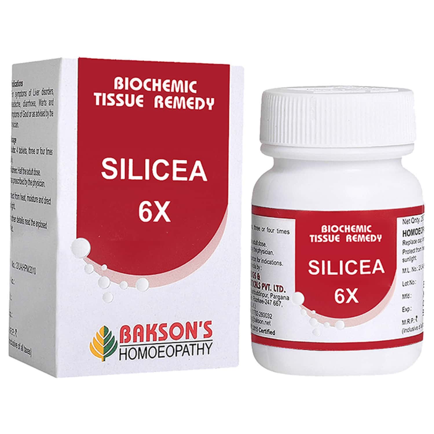 Baksons Homoeopathy Silicea Biochemic Tablet 6x 250 No's