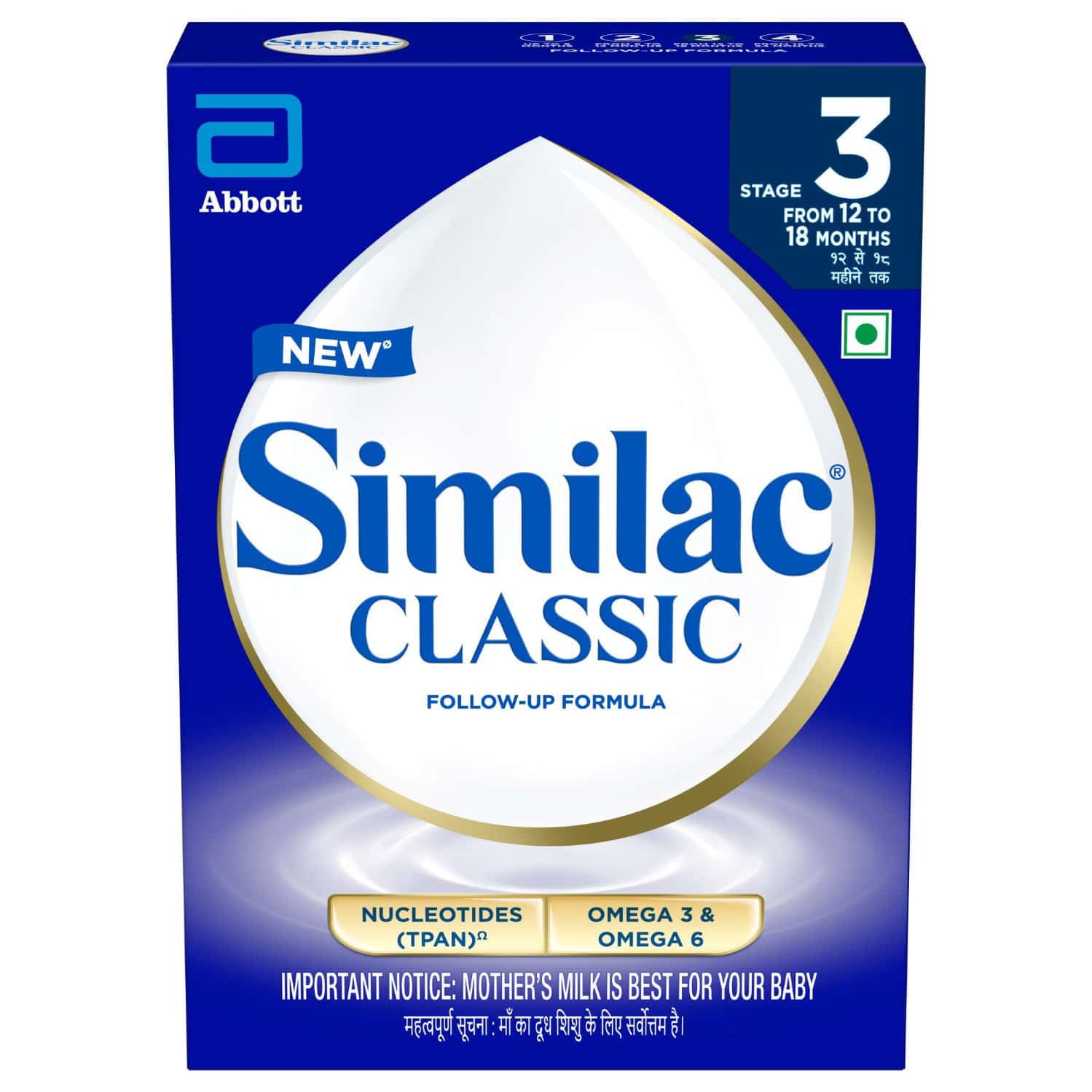 Similac Classic Stage 3 Follow-up Formula (from 12 - 18 Months) Refill Of 400 Gm