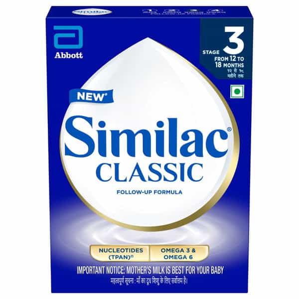 Similac Classic Stage 3 | Follow-Up Formula | From 12 -18 Months | Box 400 Gm
