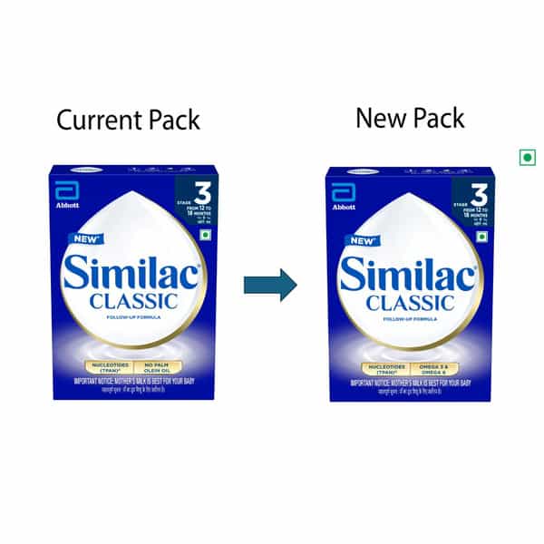 Similac Classic Stage 3 | Follow-Up Formula | From 12 -18 Months | Box 400 Gm