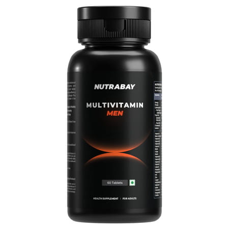 Nutrabay Pro Active Multivitamin For Men - 25 Vitamins & Minerals - 60 Veg Multivitamin Tablet