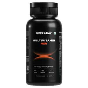 Nutrabay Pro Active Multivitamin For Men - 25 Vitamins & Minerals - 60 Veg Multivitamin Tablet