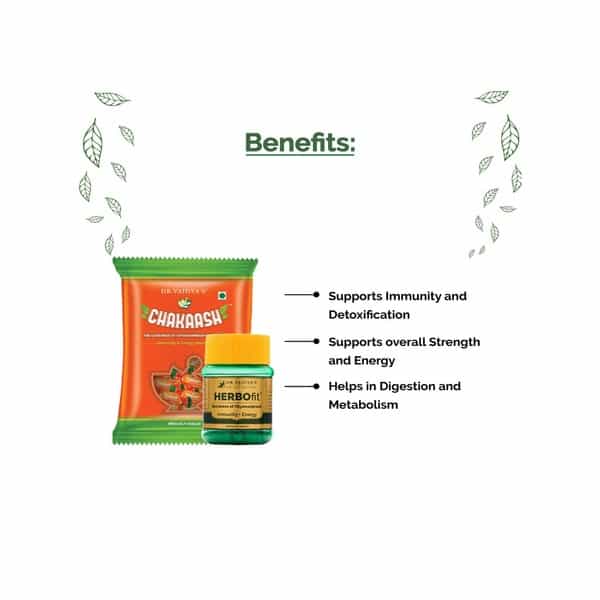 Dr. Vaidya's Family Chyawanprash Pack Chakaash (50 Toffees Pack) Herbofit (30 Capsules)
