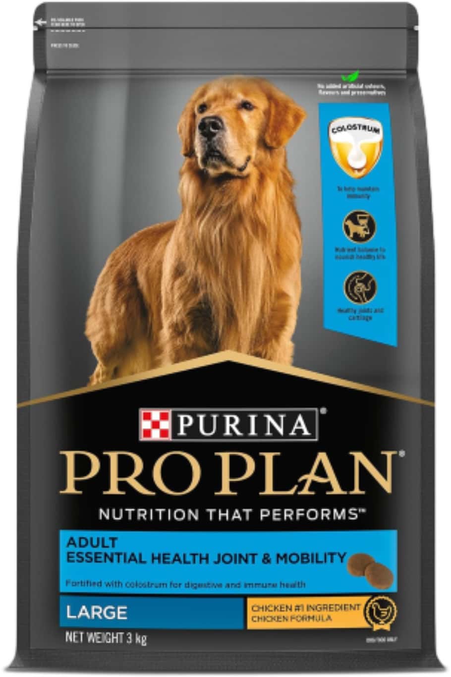 Purina Pro Plan Adult Dog Kibble Food For Large Breed Dogs | 3kg Pack