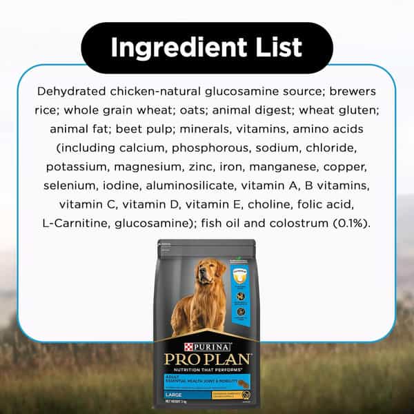 Purina Pro Plan Adult Dog Kibble Food For Large Breed Dogs | 3Kg Pack