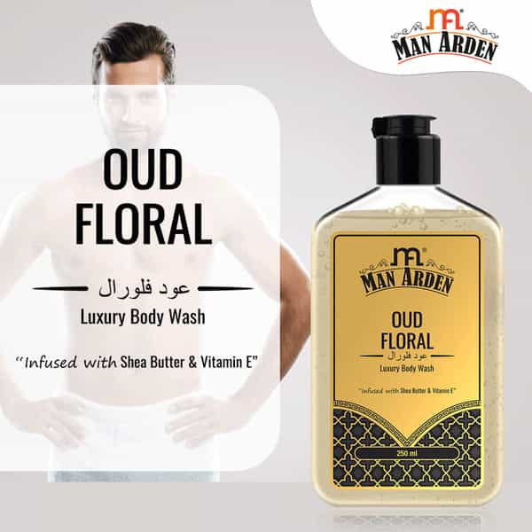 Man Arden Oud Floral Luxury Body Wash Infused With Shea Butter & Vitamin E 250Ml