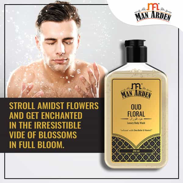 Man Arden Oud Floral Luxury Body Wash Infused With Shea Butter & Vitamin E 250Ml