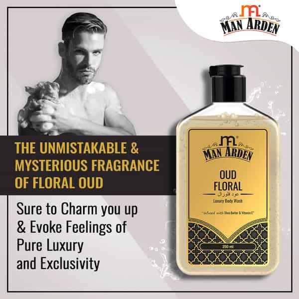 Man Arden Oud Floral Luxury Body Wash Infused With Shea Butter & Vitamin E 250Ml