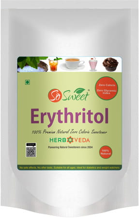 So Sweet Erythritol Powder 250Gm Natural Sweetener Sugar Free (Pack Of 3)