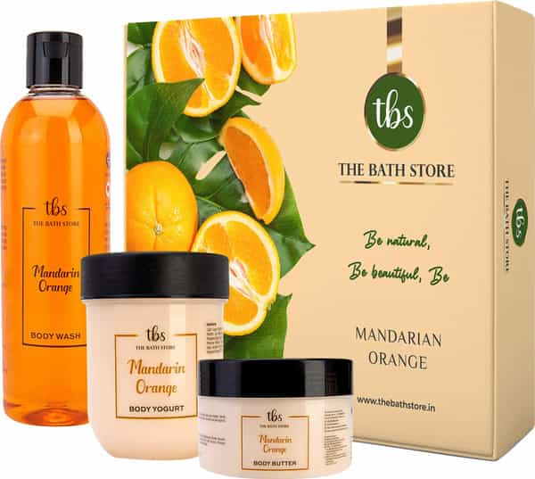 The Bath Store Mandarin Orange Combo (Body Butter 200Gm + Body Wash 300Ml + Body Yogurt 200Gm)