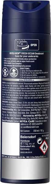 Nivea Men Deo Fresh Ocean - 150Ml