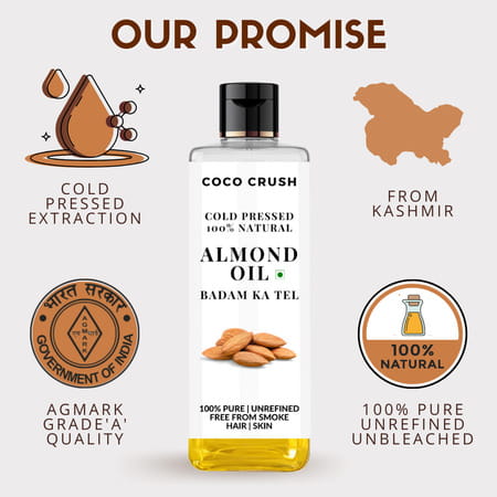 Coco Crush Cold Pressed Almond Oil - 200ml