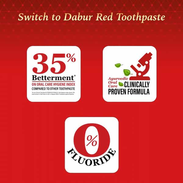 Dabur Red Tooth Paste Super Saver Pack (2*150G) 300Gm