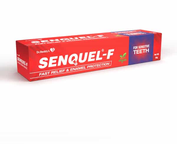 Senquel F Fast Relief & Enamel Protection For Sensitive Teeth Sugar Free Toothpaste 50 Gm