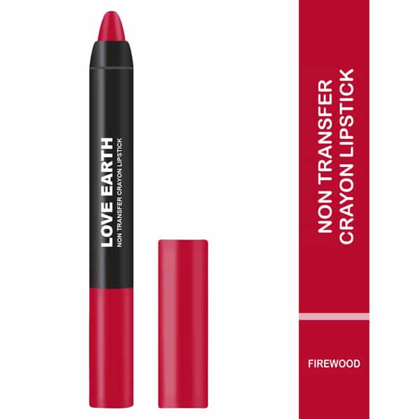 Love Earth Non Transfer Crayon Lipstick-Firewood