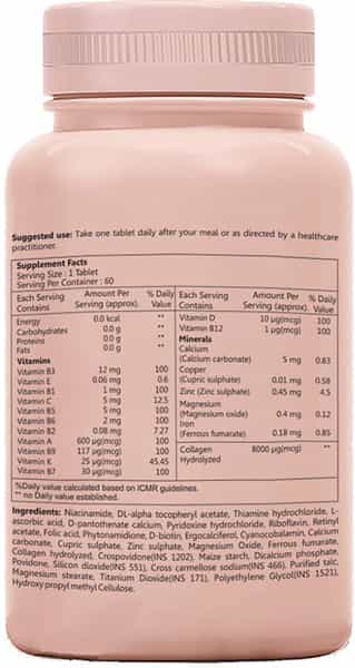 Sheneed Hair | Skin | Nails Vitamins With Biotin | Collagen | Keratin - 60 Capsules (Pack Of 2)