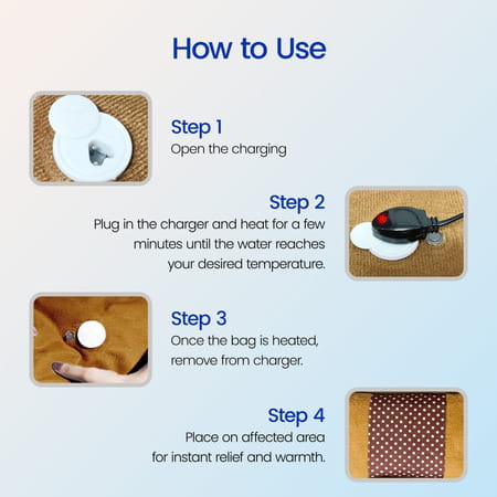 Stergic Hot Water Bag Pain Relief Rechargeable Heating Bag For Back Joint & Menstrual Pain 1 No'S