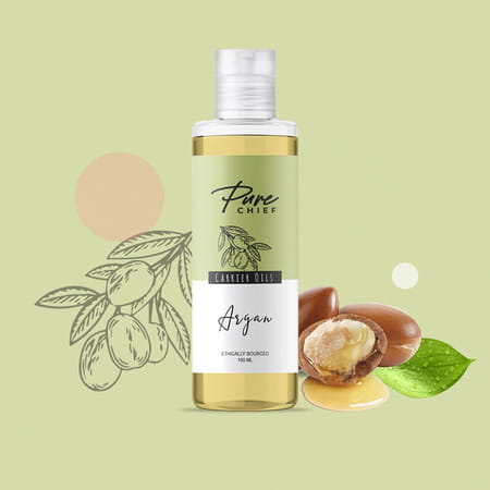 Pure Chief Argan Carrier Oil Hydrates Moisturizes Skin And Hair- 100ml