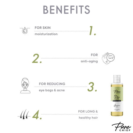 Pure Chief Argan Carrier Oil Hydrates Moisturizes Skin And Hair- 100ml