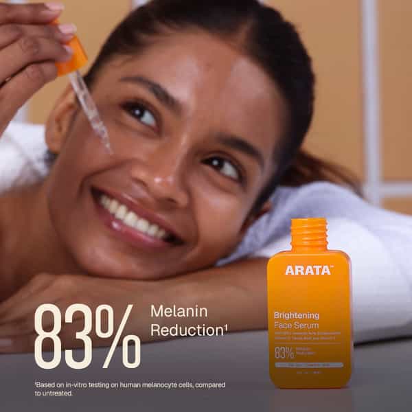 Arata Brightening Face Serum | With Vitamin C | Reduces Dark Sports | Lightweight | 30 Ml