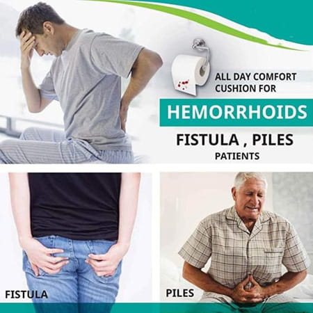 Besafe Forever Donut Round Ring Coccyx Seat Cushion For Piles Patients & Pregnancy Black