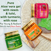 Newish Aloe Vera Gel For Face & Hair 99% Pure Aloe Vera With Vitamin E Gel For Skin And Hair 3 Pack