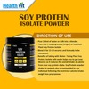 Healthvit Fitness Soy Protein Isolate Powder ( Unflavored ) - 500Gm