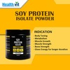 Healthvit Fitness Soy Protein Isolate Powder ( Unflavored ) - 500Gm