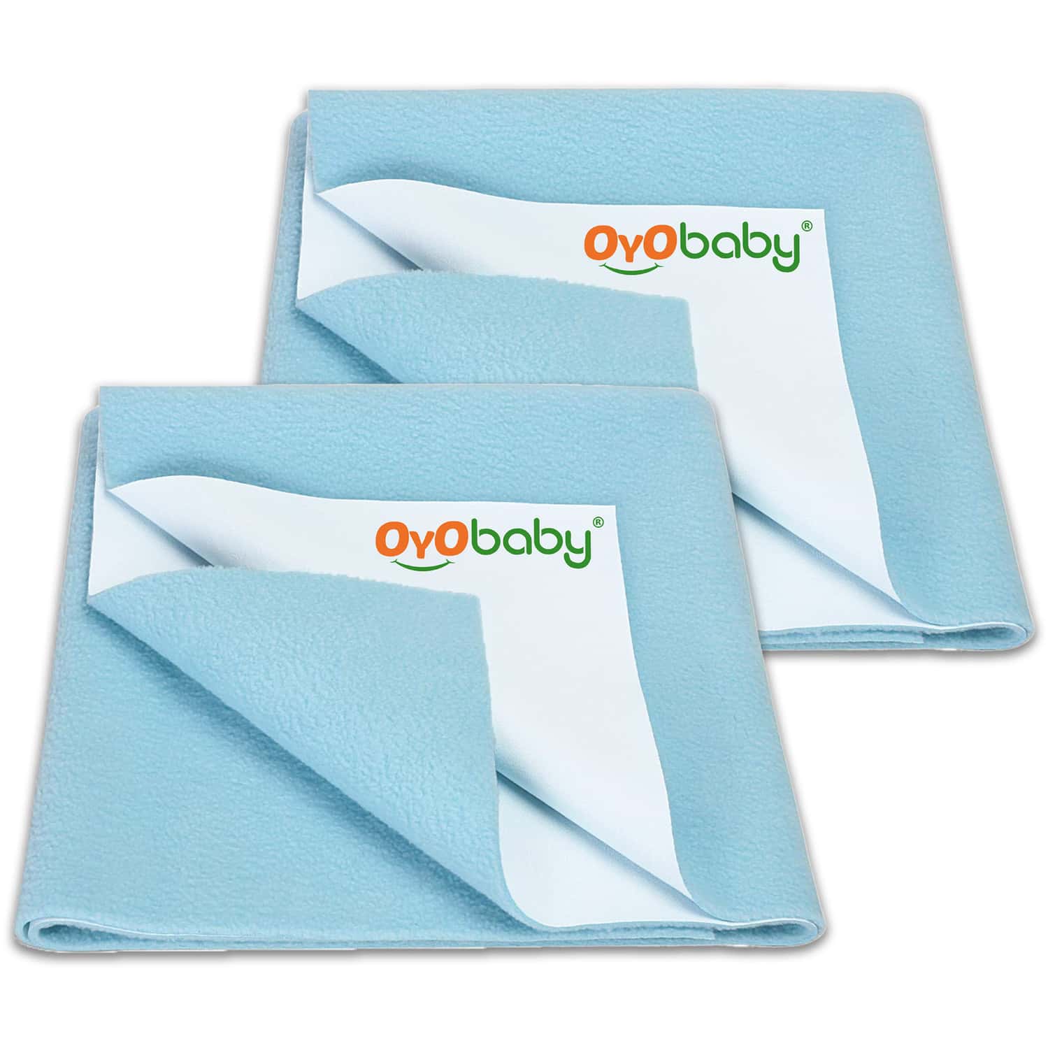 Oyo Baby Pack Of 2 Large Waterproof Dry Sheets 140x100 Cm | Baby & Kid Mattress Protector | Quick Dr