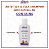Petvit Anti-Tick Flea Larvae Lice Mosquitoes Shampoo With Vitamin E For All Breed Dog/Cat - 200Ml