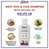 Petvit Anti-Tick Flea Larvae Lice Mosquitoes Shampoo With Vitamin E For All Breed Dog/Cat - 200Ml