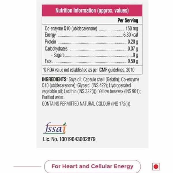 Swisse Ultiboost Co Enzyme Q-10 Supplement For Heart Health & Energy Metabolism (50 Tablets)