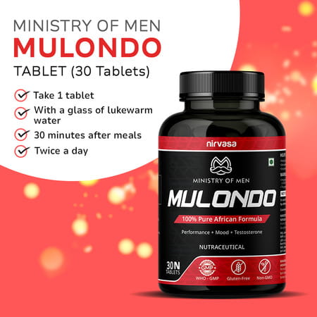 Nirvasa Ministry Of Men Mulondo Vegeterian Tablet | 1B (1 X 30 Tablet)