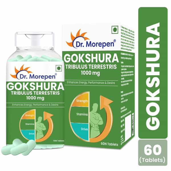 Dr. Morepen Gokshura & Testo Boost Tablets | Men | Combo | 120 No's
