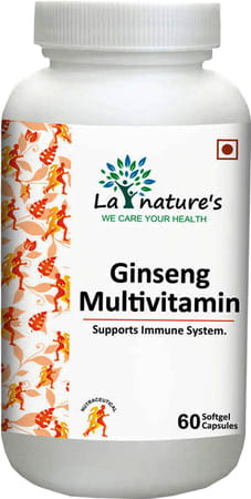 La Nature's Ginseng Multivitamin - 60 Softgel Capsules