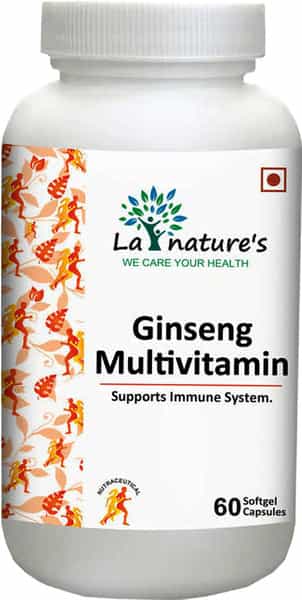 La Nature's Ginseng Multivitamin - 60 Softgel Capsules