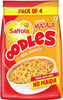 Saffola Oodles Instant Noodles Ring Shape Yummy Masala Flavour 4 X 53G Pouch