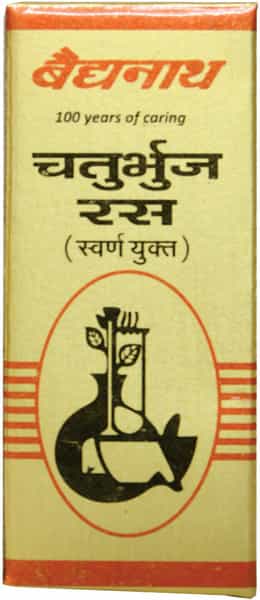 Baidyanath Asli Ayurved Chaturbhuj Ras Say -10 Tablets